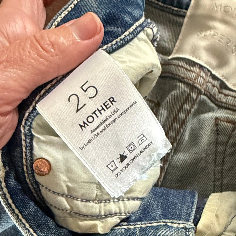 MOTHER Women's Blue Jeans size 25 - Picture 3 of 4